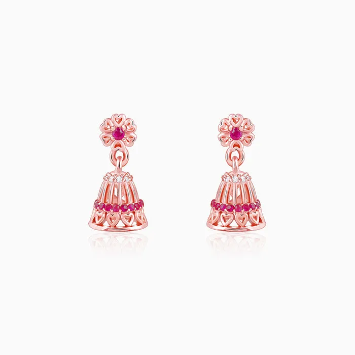Rose Gold Ahilya Jhumki Giva
