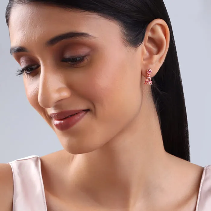 Rose Gold Ahilya Jhumki Giva