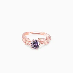 Rose Gold Amethyst Ring Giva