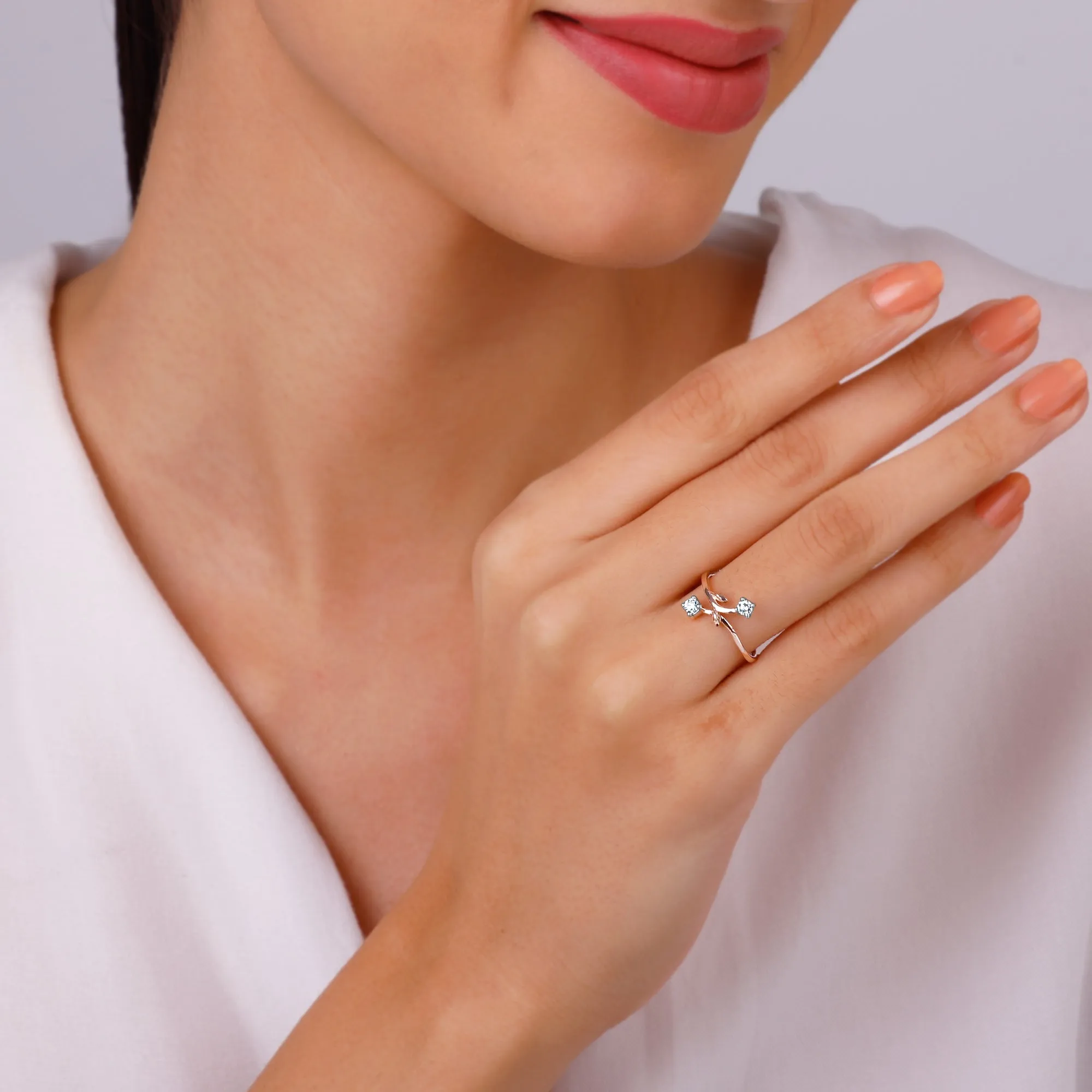 Rose Gold Anthos Diamond Ring Giva