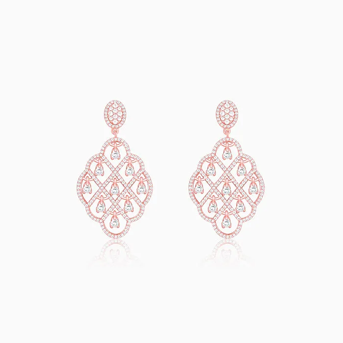 Rose Gold Bask In The Beauty Earrings Giva