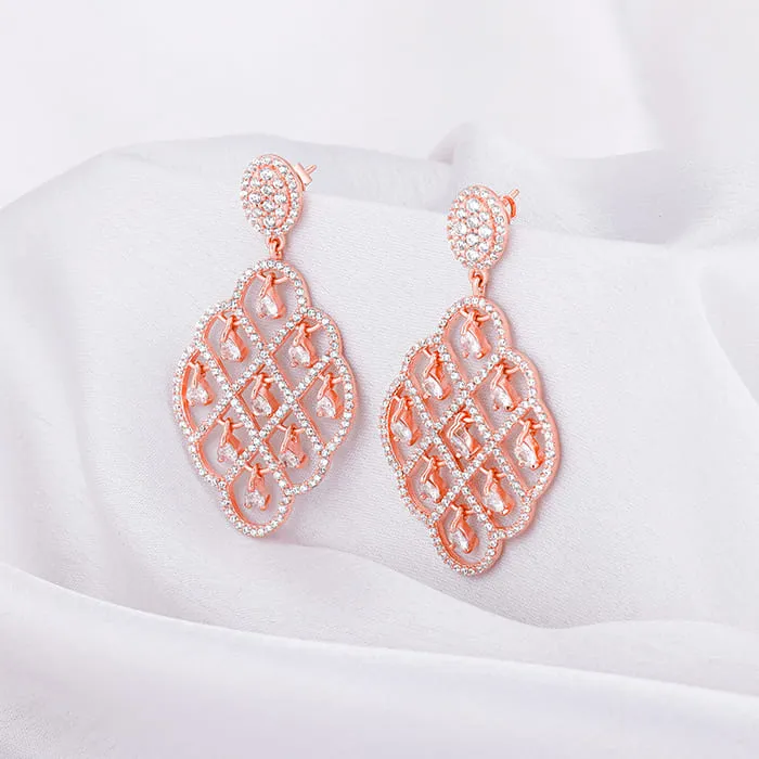 Rose Gold Bask In The Beauty Earrings Giva