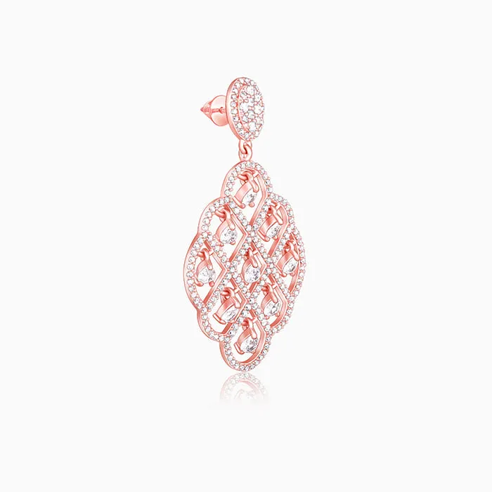 Rose Gold Bask In The Beauty Earrings Giva