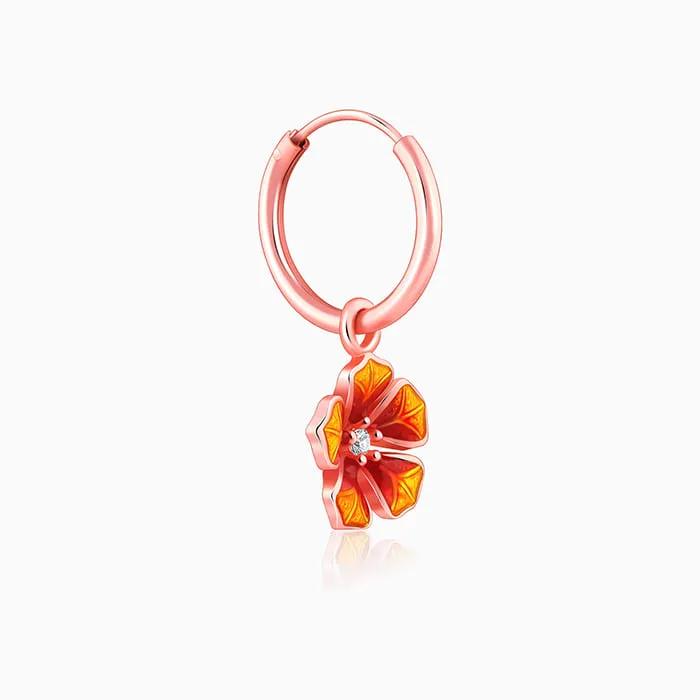 Rose Gold Bell Mallow Hoop Earring Giva