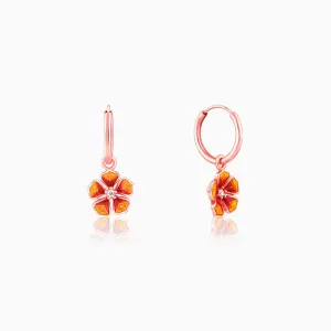Rose Gold Bell Mallow Hoop Earring Giva