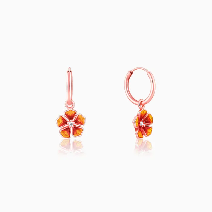 Rose Gold Bell Mallow Hoop Earring Giva