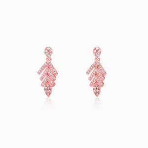 Rose Gold Belle Leaf Earrings Giva