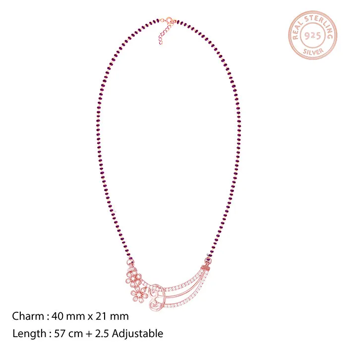 Rose Gold Binding Love Mangalsutra Giva