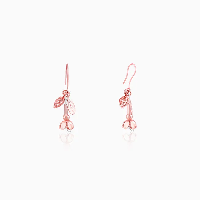 Rose Gold Blooming Brahma Earrings Giva