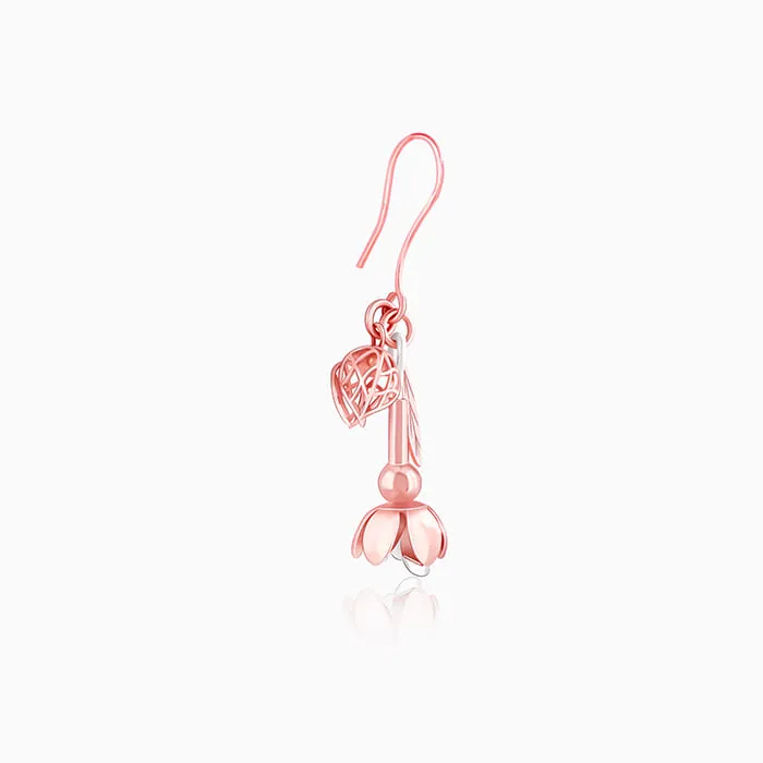 Rose Gold Blooming Brahma Earrings Giva