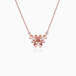 Rose Gold Blooming Flower Necklace Giva