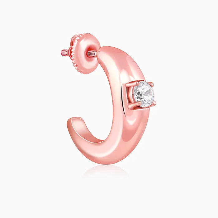 Rose Gold Blush Affair J Stud Earrings Giva