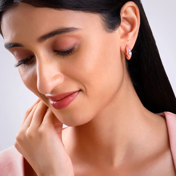 Rose Gold Blush Affair J Stud Earrings Giva