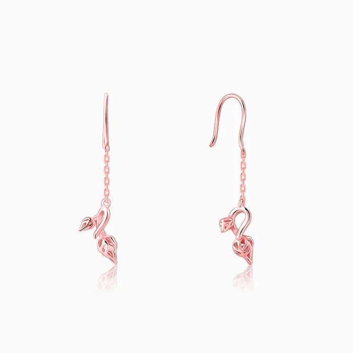 Rose Gold Brahma Kamal Bud Earrings Giva