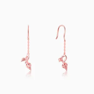 Rose Gold Brahma Kamal Bud Earrings Giva