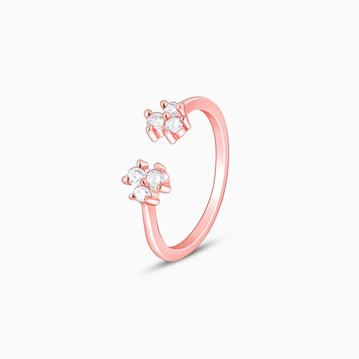 Rose Gold Brahma Kamal Ring Giva