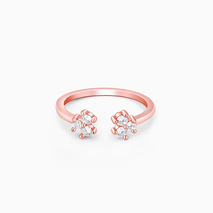 Rose Gold Brahma Kamal Ring Giva