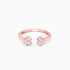 Rose Gold Brahma Kamal Ring Giva