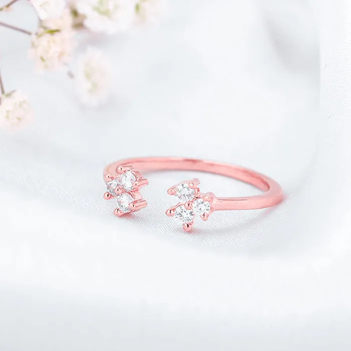 Rose Gold Brahma Kamal Ring Giva