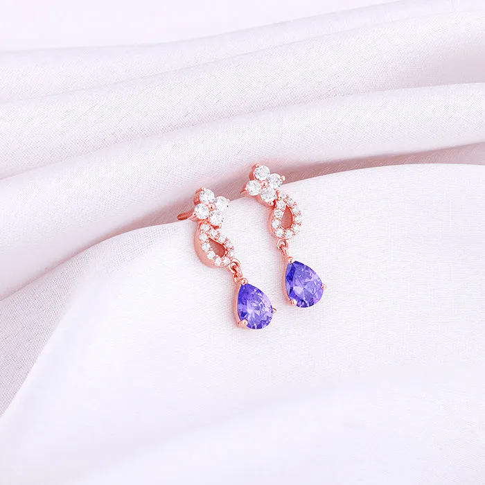 Rose Gold Bridal Celebration Earrings Giva