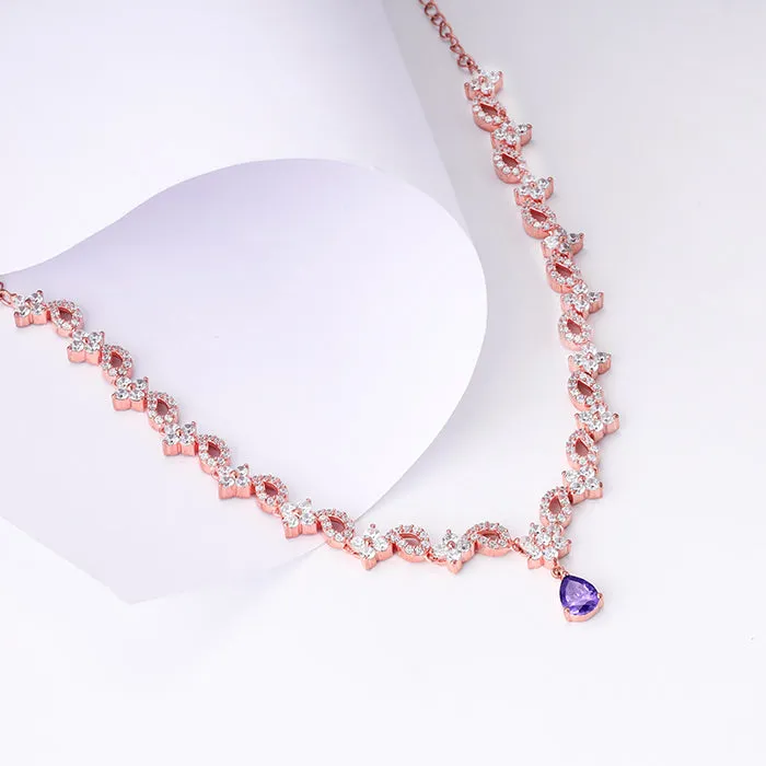 Rose Gold Bridal Celebration Necklace Giva