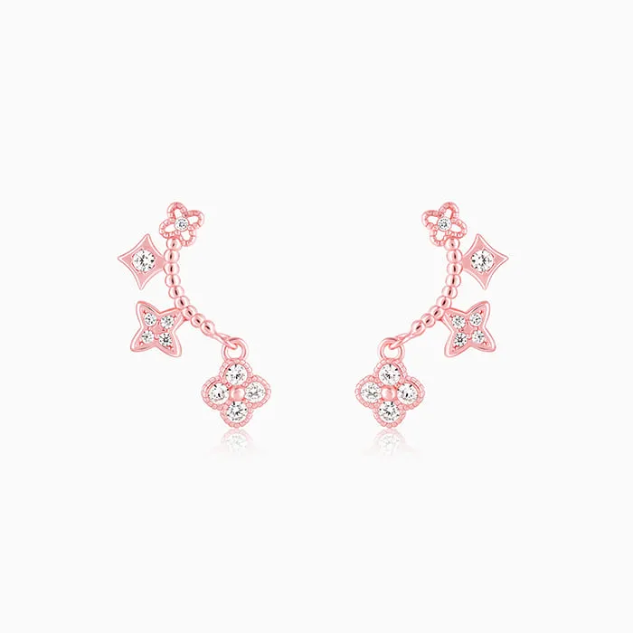 Rose Gold Charm Dangle Earrings Giva