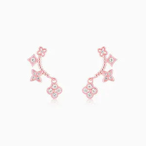 Rose Gold Charm Dangle Earrings Giva