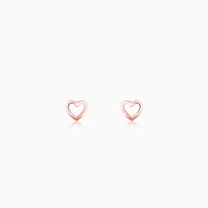 Rose Gold Charming Love Studs Giva
