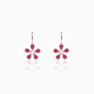 Rose Gold Cherry Blossom Earrings Giva