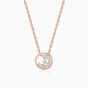 Rose Gold Circle of Faith Diamond Pendant Giva