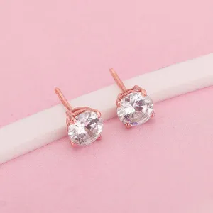 Rose Gold Classic Zircon Earrings Giva