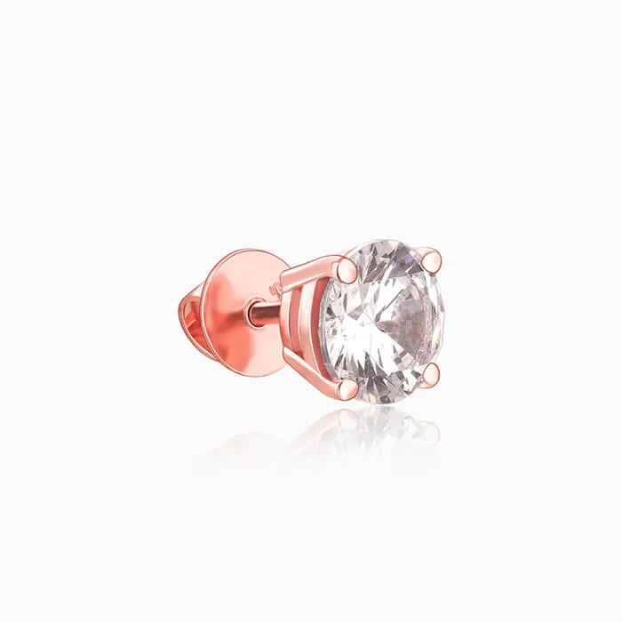 Rose Gold Classic Zircon Earrings Giva