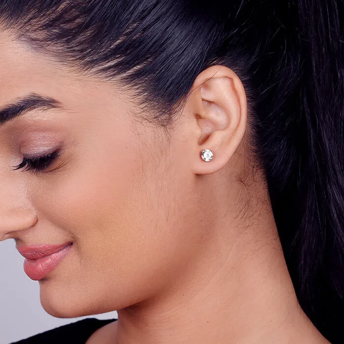 Rose Gold Classic Zircon Earrings Giva