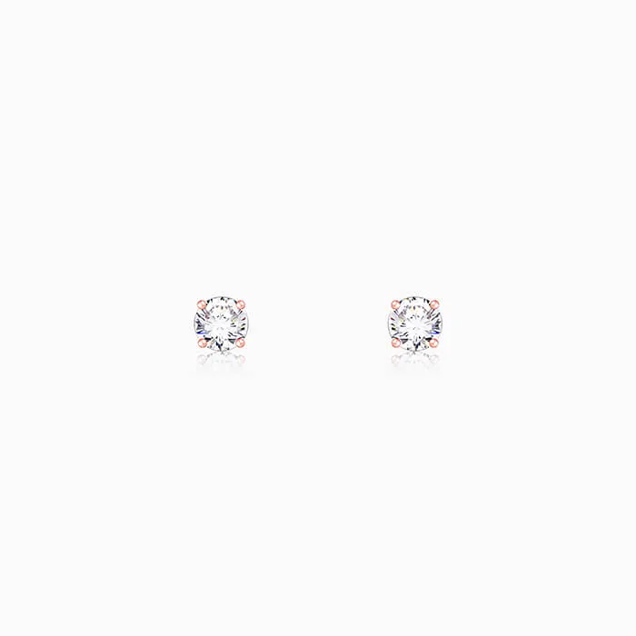 Rose Gold Classic Zircon Earrings Giva