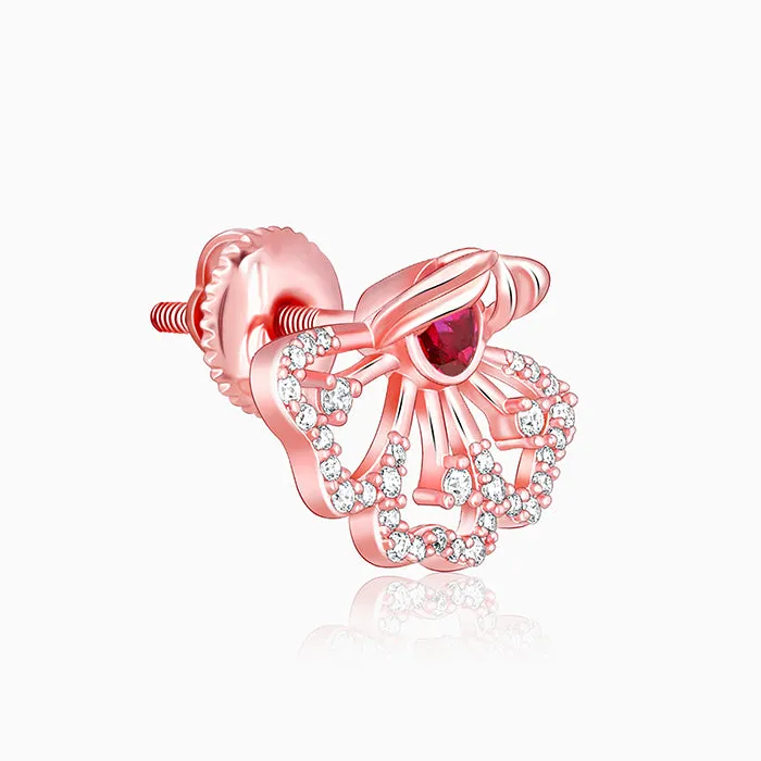 Rose Gold Classy Eyebright Studs Giva