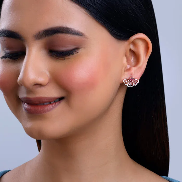 Rose Gold Classy Eyebright Studs Giva