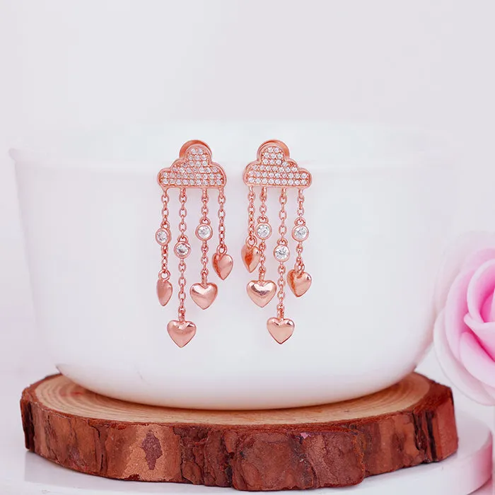 Rose Gold Cloud of Love Earrings Giva