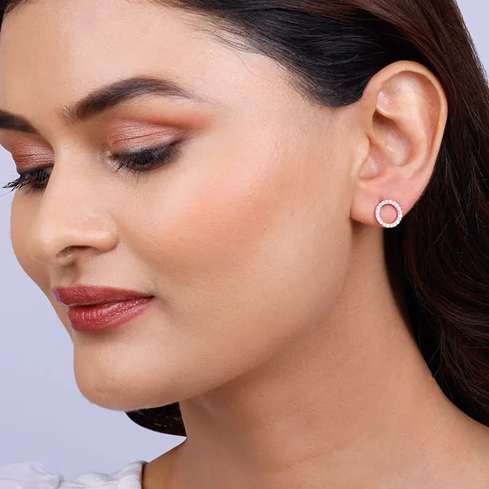 Rose Gold Connected for Life Earrings Giva