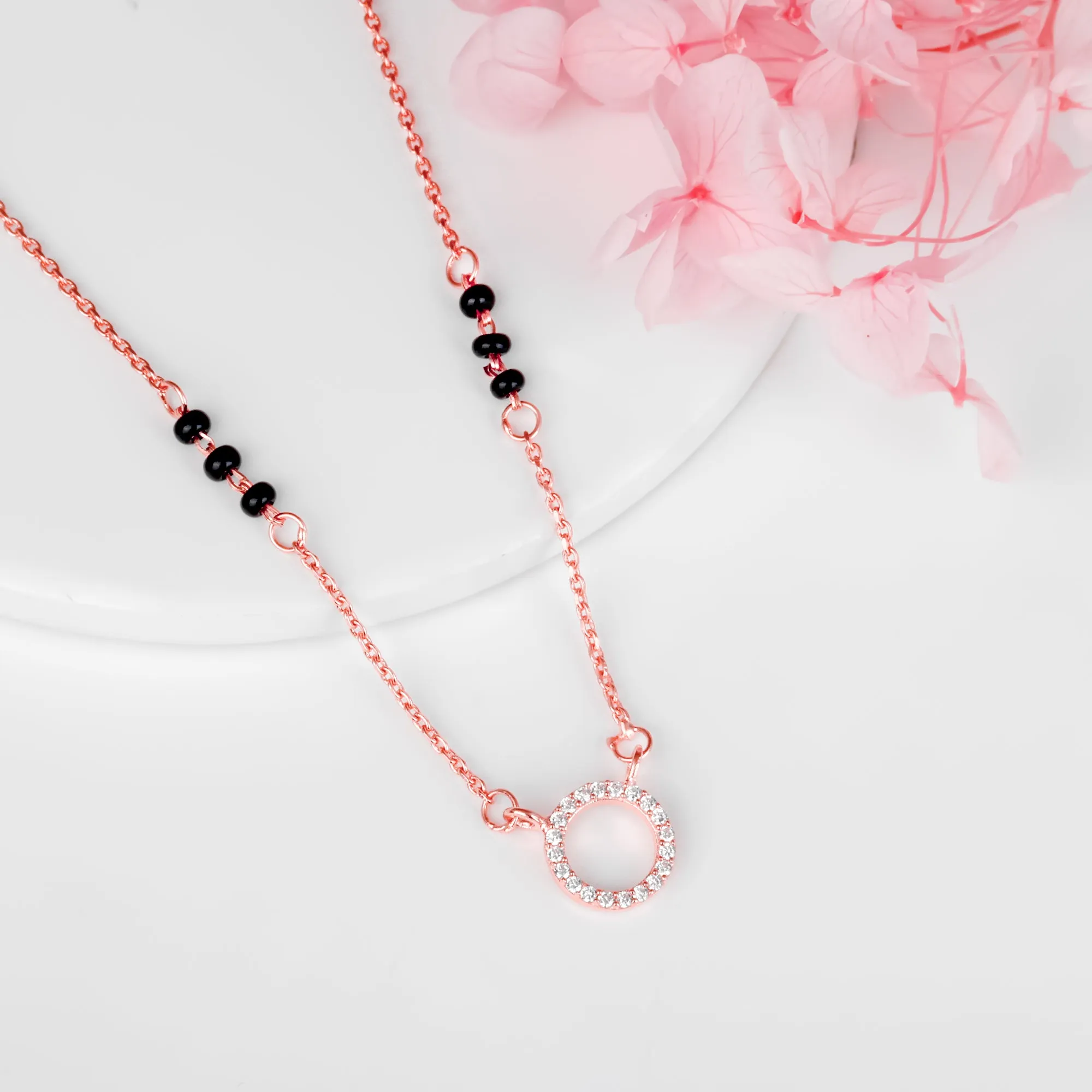 Rose Gold Connected for Life Mangalsutra Giva