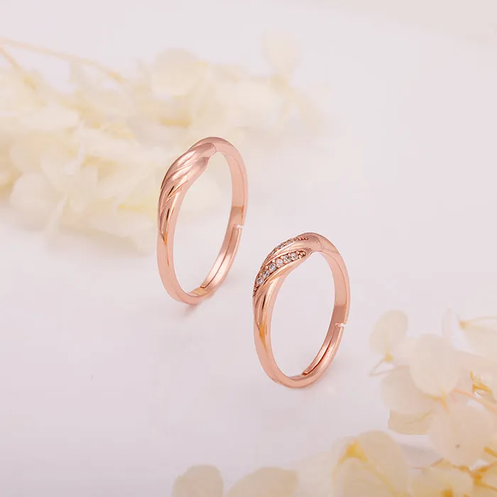 Rose Gold Couple Goals Ring Giva