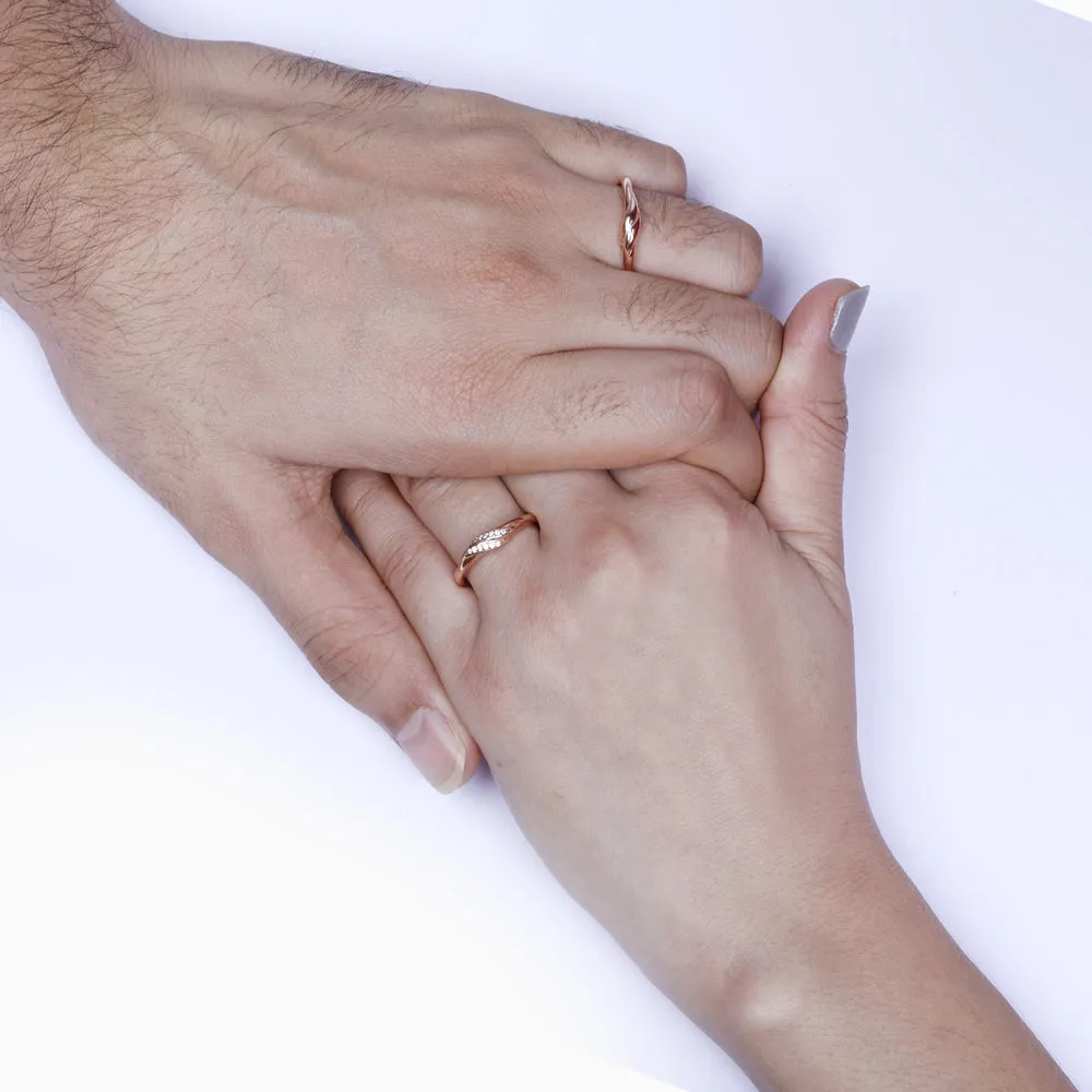 Rose Gold Couple Goals Ring Giva