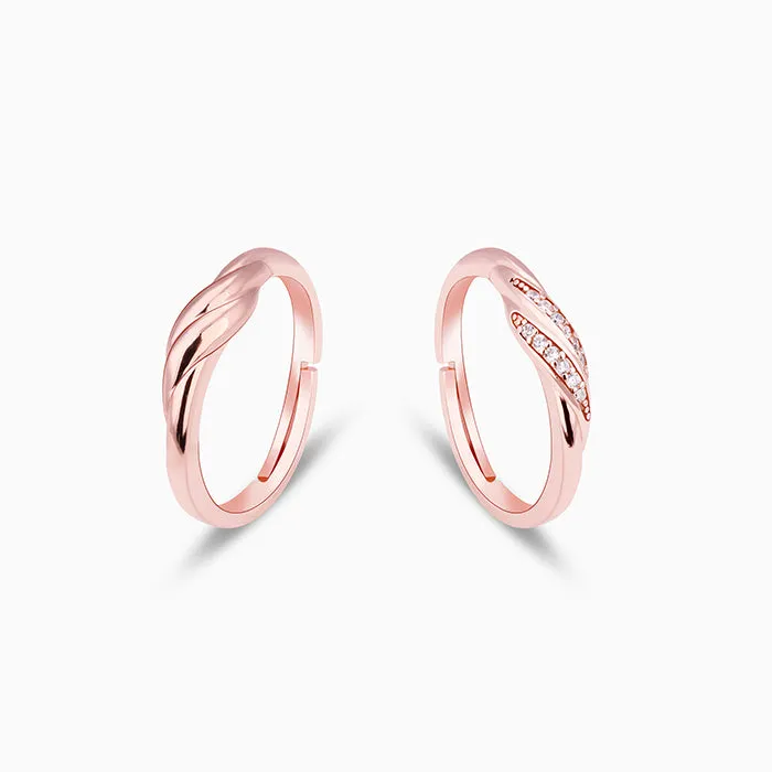 Rose Gold Couple Goals Ring Giva