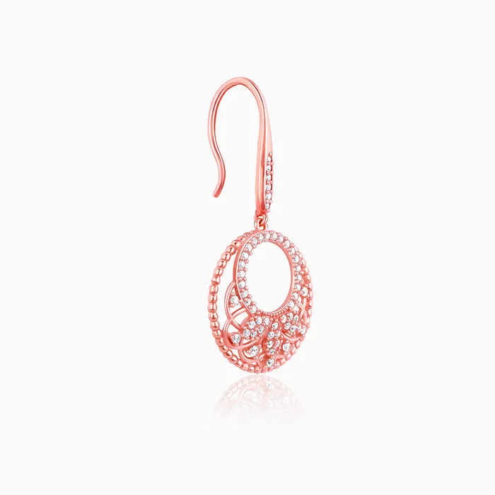 Rose Gold Crescent Affair Earrings Giva