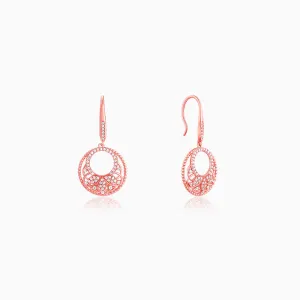 Rose Gold Crescent Affair Earrings Giva