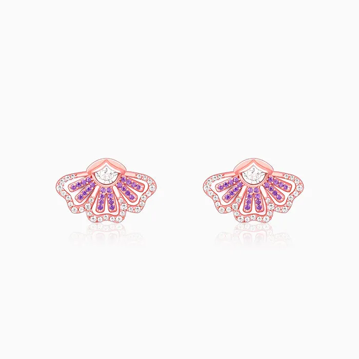 Rose Gold Crowning Eyebright Earrings Giva