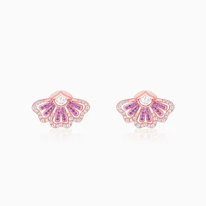 Rose Gold Crowning Eyebright Earrings Giva