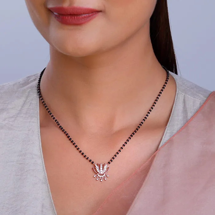 Rose Gold Damara Mangalsutra Giva
