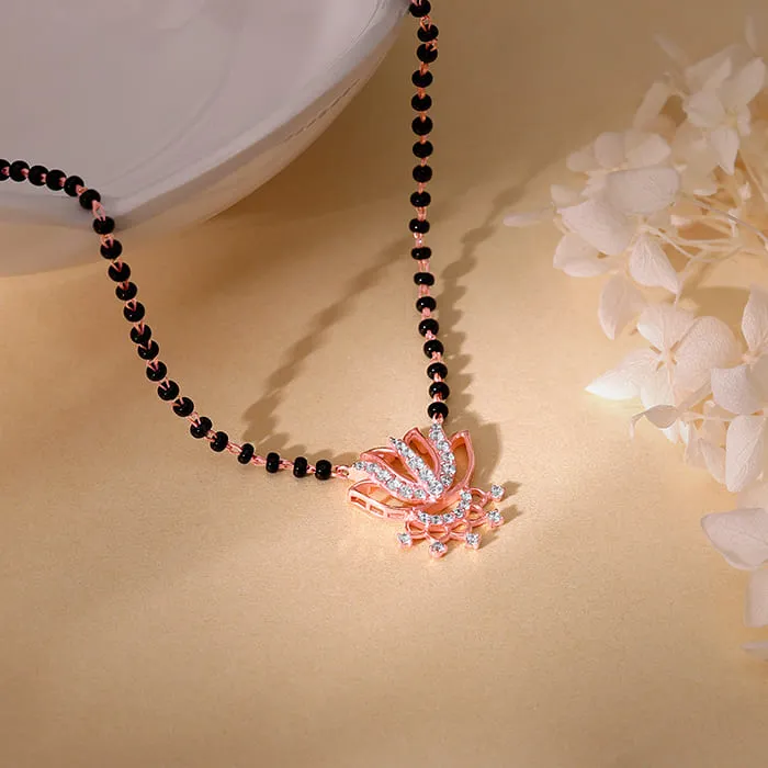 Rose Gold Damara Mangalsutra Giva