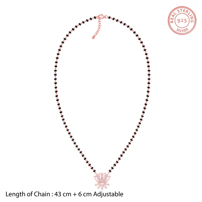 Rose Gold Damara Mangalsutra Giva