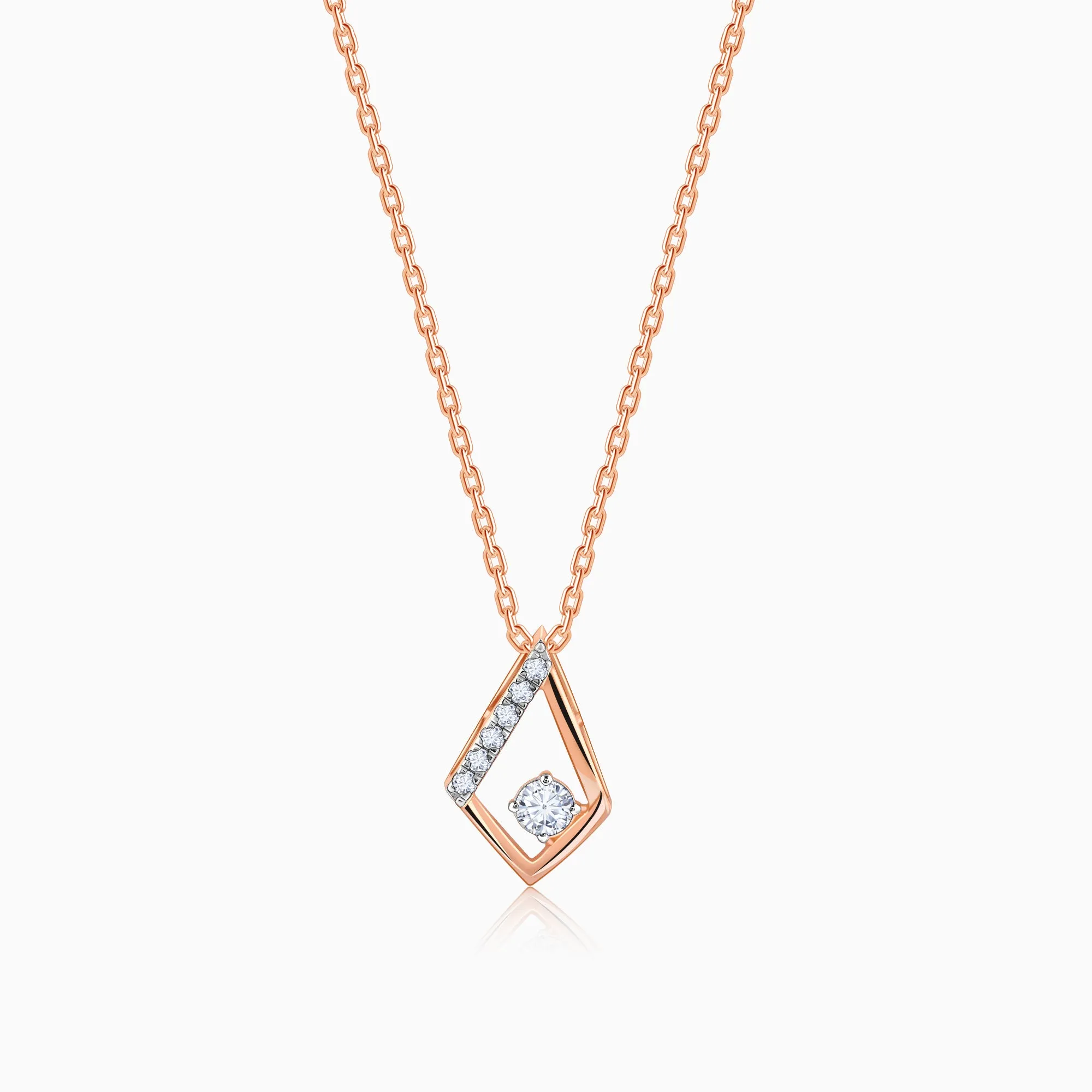 Rose Gold Dawn Diamond Pendant Giva